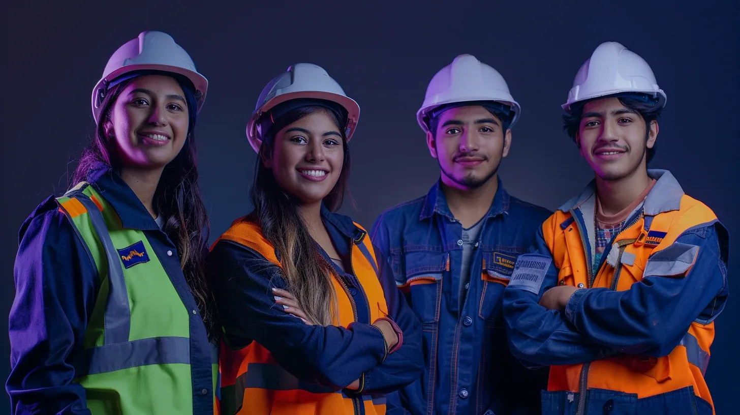 Jóvenes colaborando en el programa Conecta Norte
